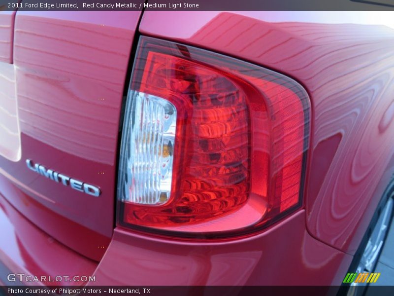 Red Candy Metallic / Medium Light Stone 2011 Ford Edge Limited