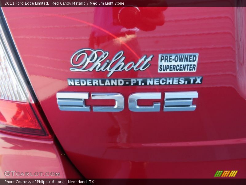 Red Candy Metallic / Medium Light Stone 2011 Ford Edge Limited