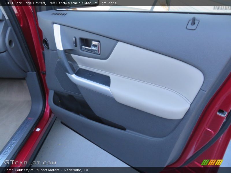 Red Candy Metallic / Medium Light Stone 2011 Ford Edge Limited