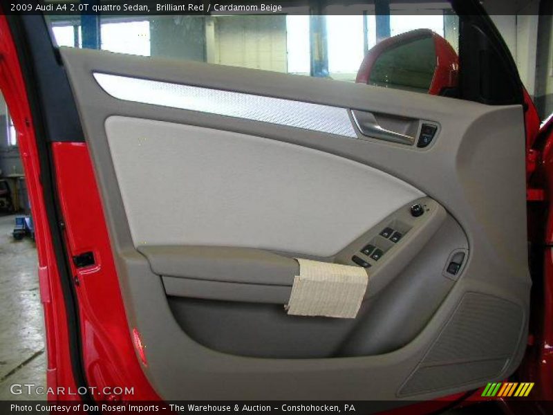 Brilliant Red / Cardamom Beige 2009 Audi A4 2.0T quattro Sedan