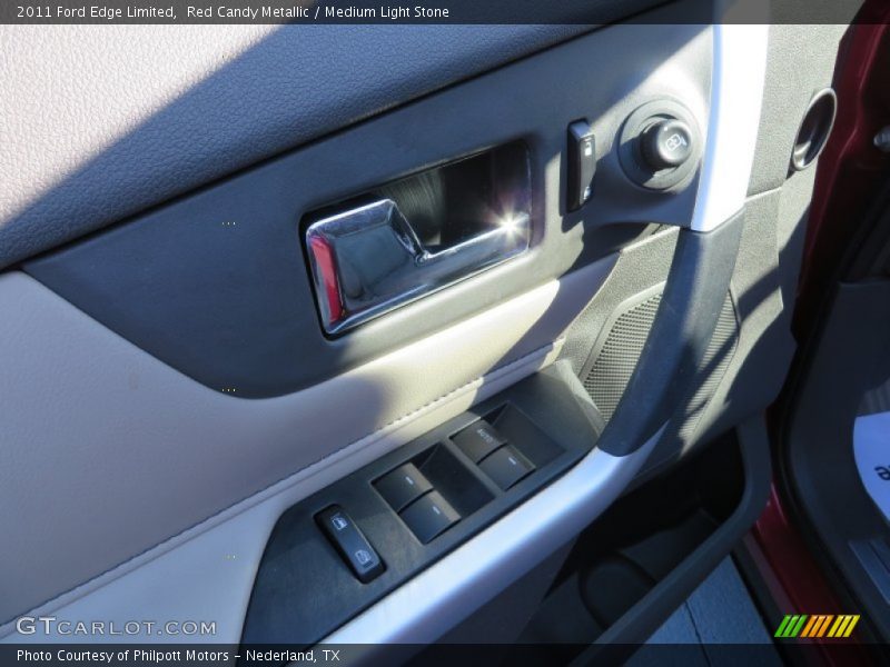Red Candy Metallic / Medium Light Stone 2011 Ford Edge Limited