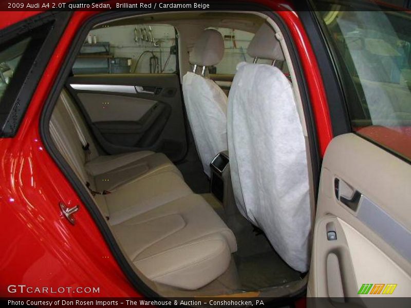 Brilliant Red / Cardamom Beige 2009 Audi A4 2.0T quattro Sedan