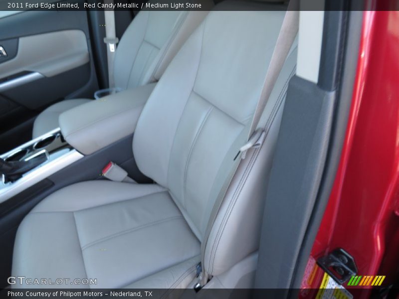 Red Candy Metallic / Medium Light Stone 2011 Ford Edge Limited