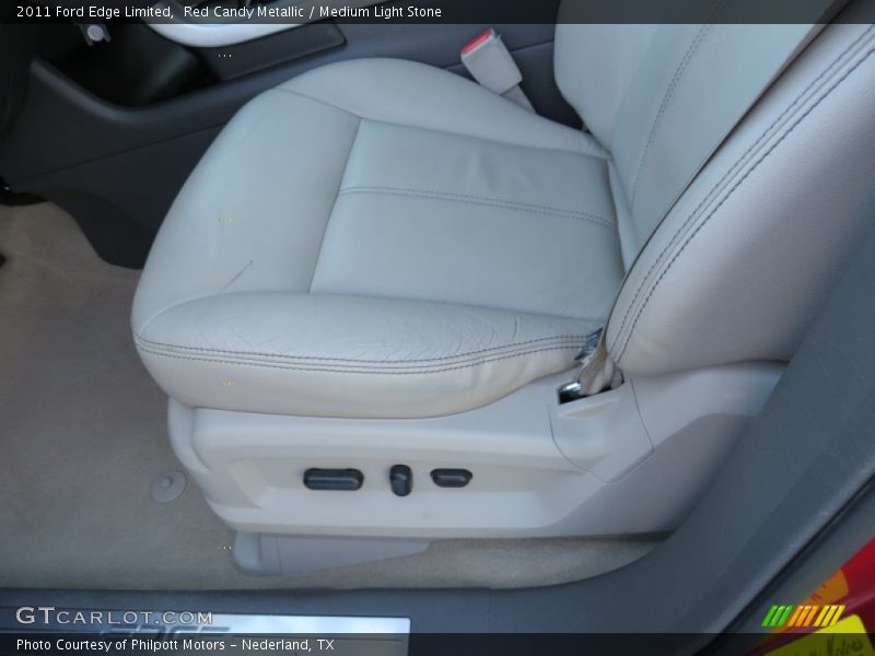 Red Candy Metallic / Medium Light Stone 2011 Ford Edge Limited