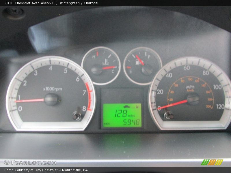 Wintergreen / Charcoal 2010 Chevrolet Aveo Aveo5 LT