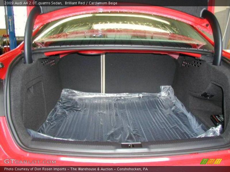 Brilliant Red / Cardamom Beige 2009 Audi A4 2.0T quattro Sedan