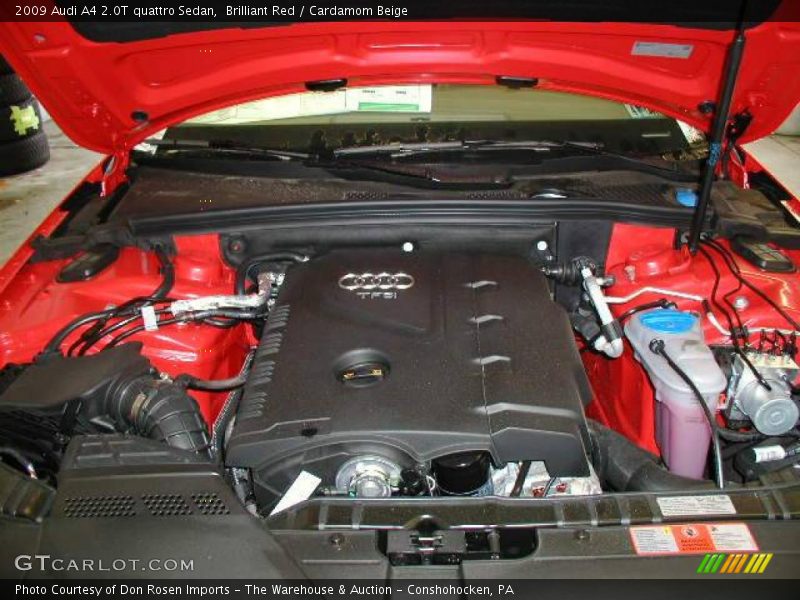 Brilliant Red / Cardamom Beige 2009 Audi A4 2.0T quattro Sedan