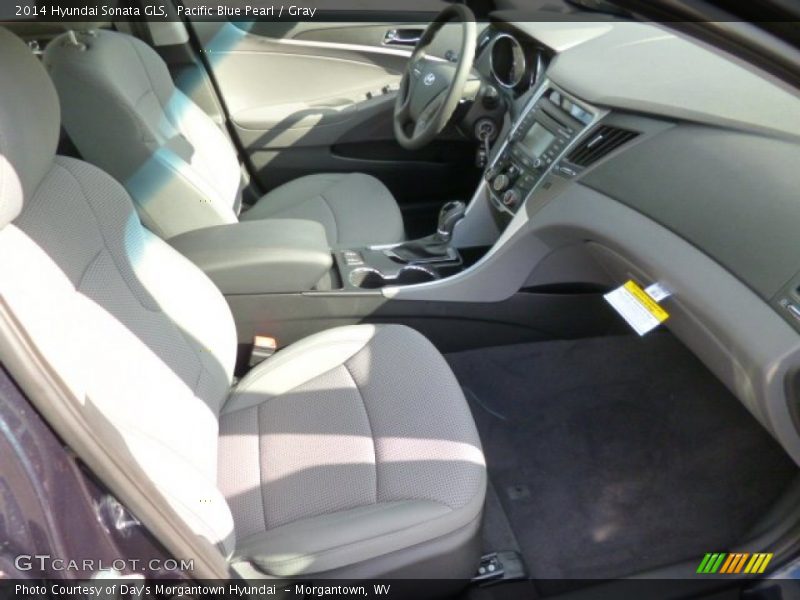 Pacific Blue Pearl / Gray 2014 Hyundai Sonata GLS