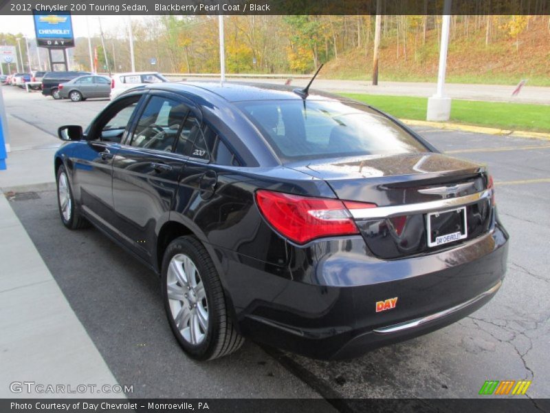 Blackberry Pearl Coat / Black 2012 Chrysler 200 Touring Sedan
