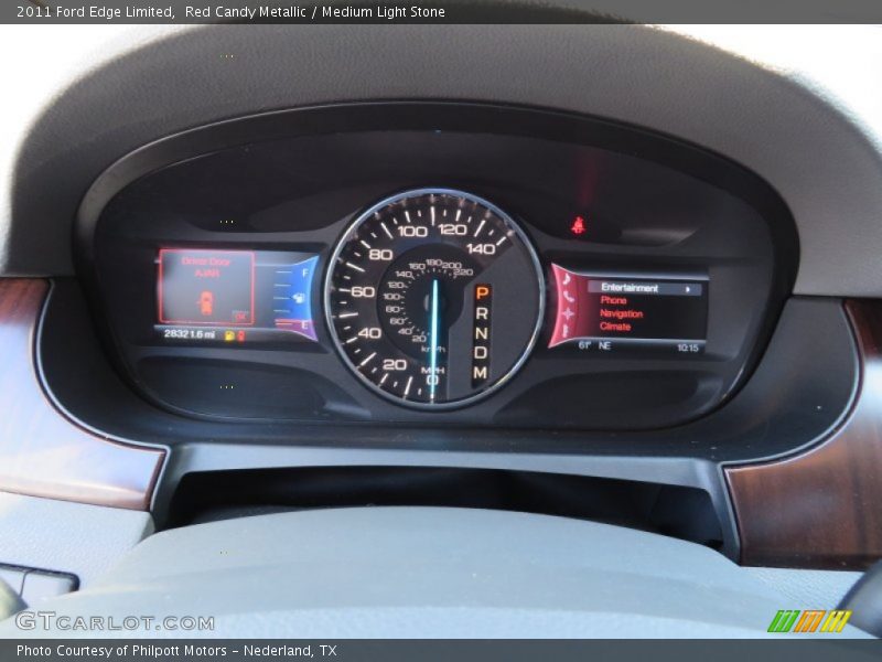 Red Candy Metallic / Medium Light Stone 2011 Ford Edge Limited
