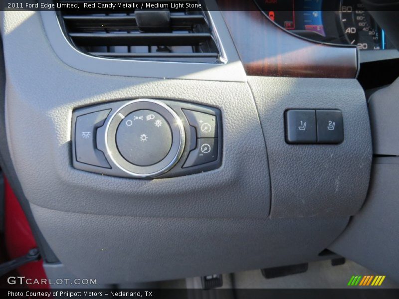 Red Candy Metallic / Medium Light Stone 2011 Ford Edge Limited