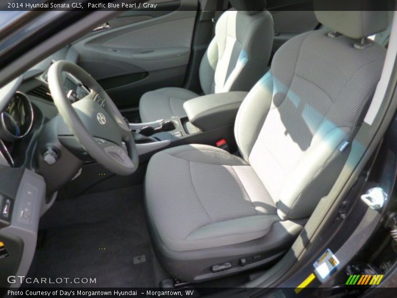 Pacific Blue Pearl / Gray 2014 Hyundai Sonata GLS