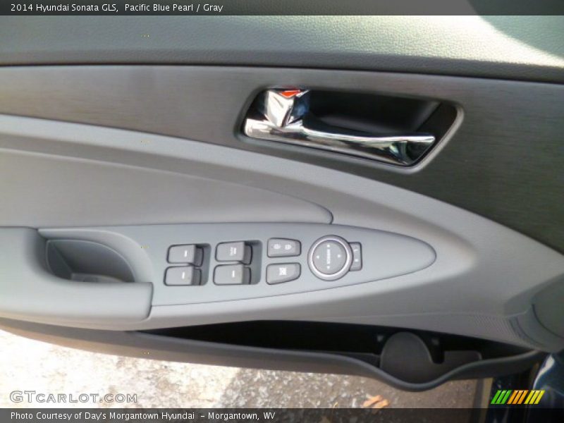 Pacific Blue Pearl / Gray 2014 Hyundai Sonata GLS