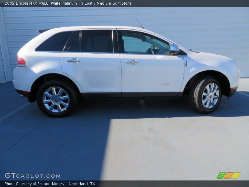 White Platinum Tri Coat / Medium Light Stone 2009 Lincoln MKX AWD