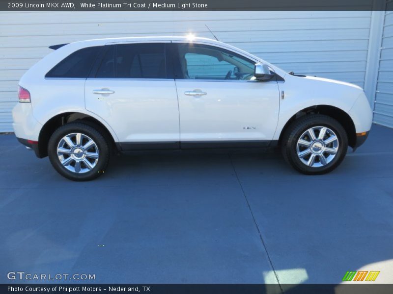 White Platinum Tri Coat / Medium Light Stone 2009 Lincoln MKX AWD