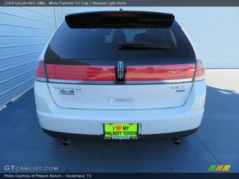 White Platinum Tri Coat / Medium Light Stone 2009 Lincoln MKX AWD