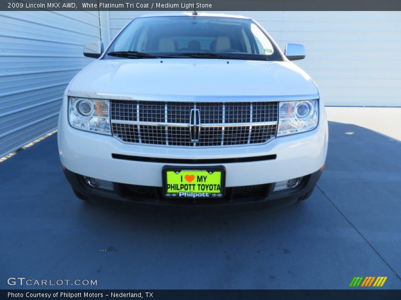 White Platinum Tri Coat / Medium Light Stone 2009 Lincoln MKX AWD