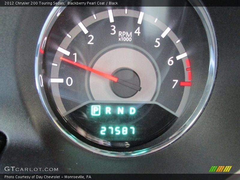 Blackberry Pearl Coat / Black 2012 Chrysler 200 Touring Sedan