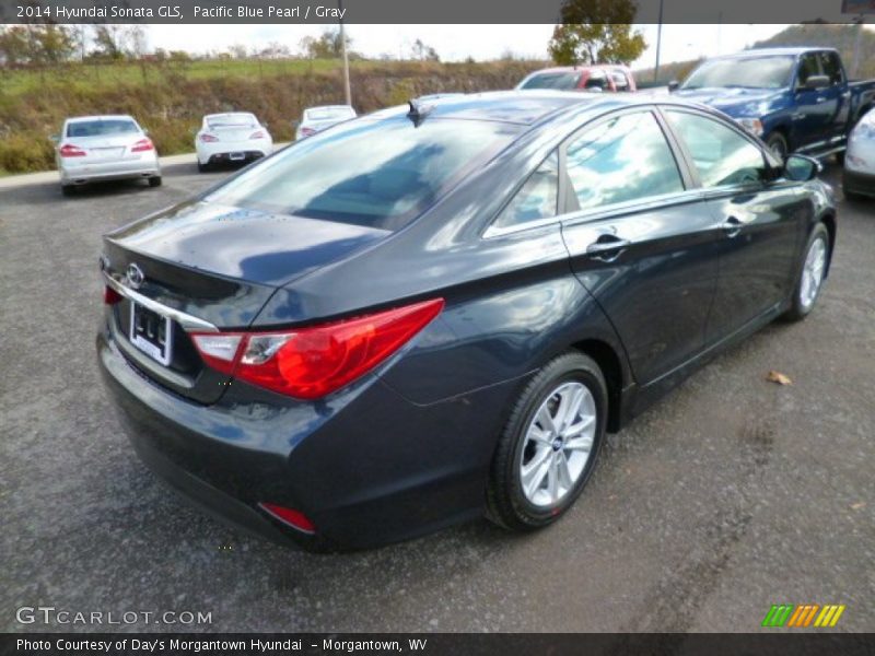 Pacific Blue Pearl / Gray 2014 Hyundai Sonata GLS