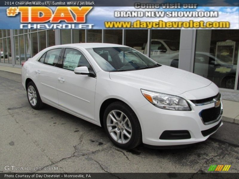 Summit White / Jet Black 2014 Chevrolet Malibu LT