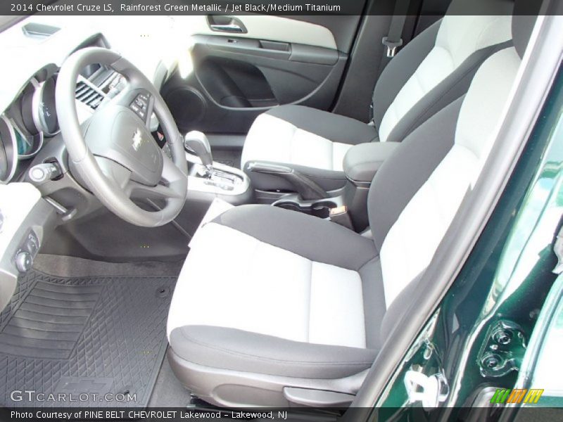 Rainforest Green Metallic / Jet Black/Medium Titanium 2014 Chevrolet Cruze LS