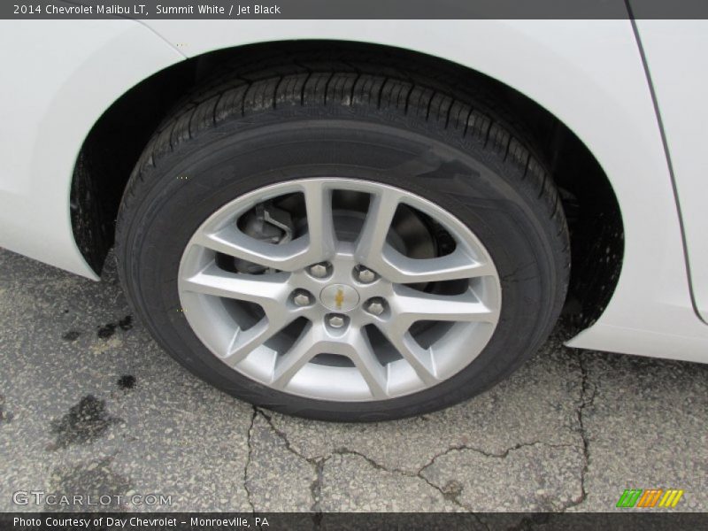 Summit White / Jet Black 2014 Chevrolet Malibu LT