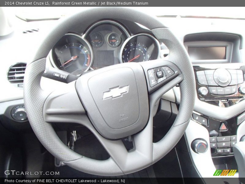 Rainforest Green Metallic / Jet Black/Medium Titanium 2014 Chevrolet Cruze LS