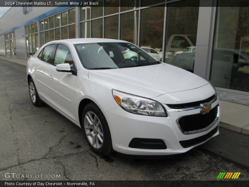 Summit White / Jet Black 2014 Chevrolet Malibu LT