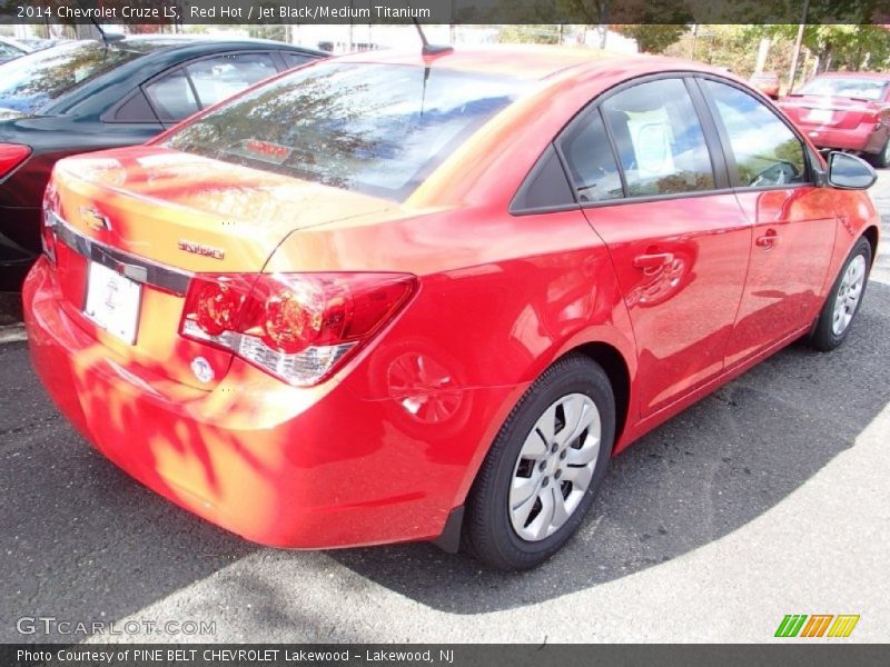 Red Hot / Jet Black/Medium Titanium 2014 Chevrolet Cruze LS