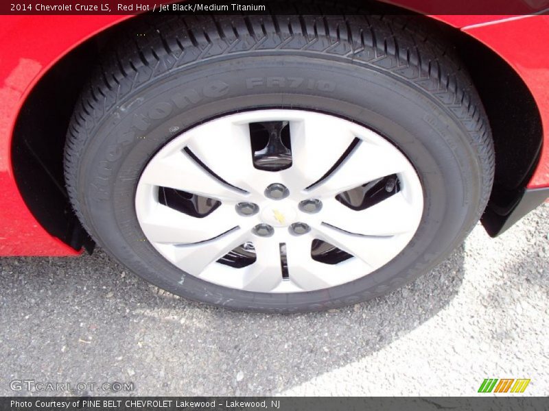 Red Hot / Jet Black/Medium Titanium 2014 Chevrolet Cruze LS