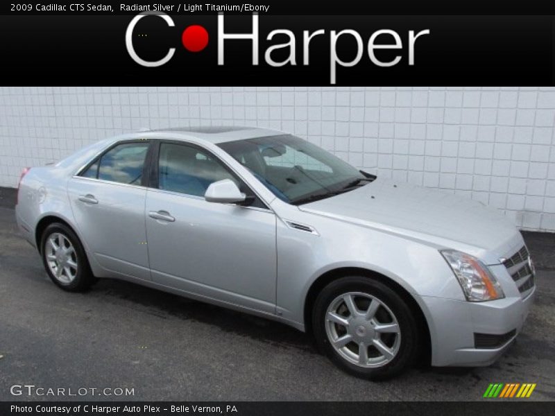 Radiant Silver / Light Titanium/Ebony 2009 Cadillac CTS Sedan