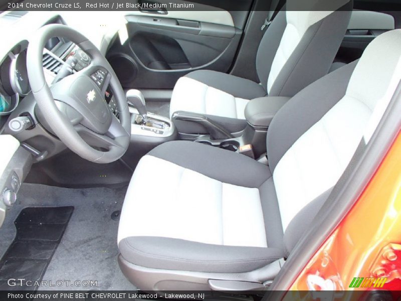 Red Hot / Jet Black/Medium Titanium 2014 Chevrolet Cruze LS