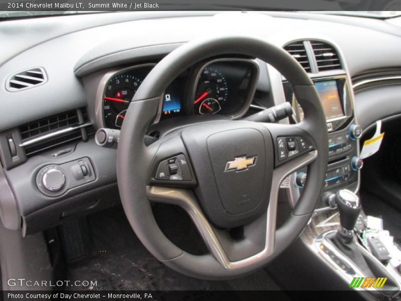 Summit White / Jet Black 2014 Chevrolet Malibu LT