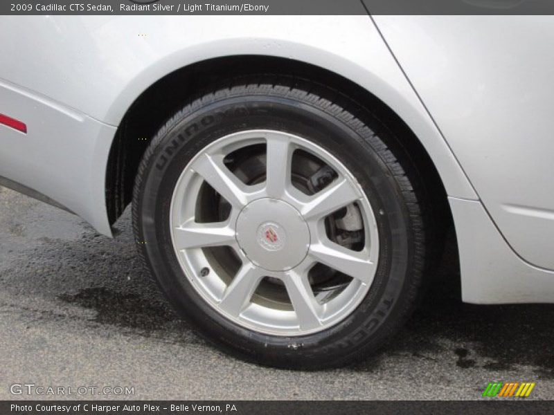 Radiant Silver / Light Titanium/Ebony 2009 Cadillac CTS Sedan
