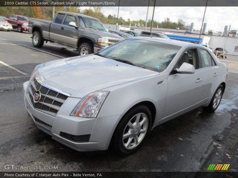 Radiant Silver / Light Titanium/Ebony 2009 Cadillac CTS Sedan