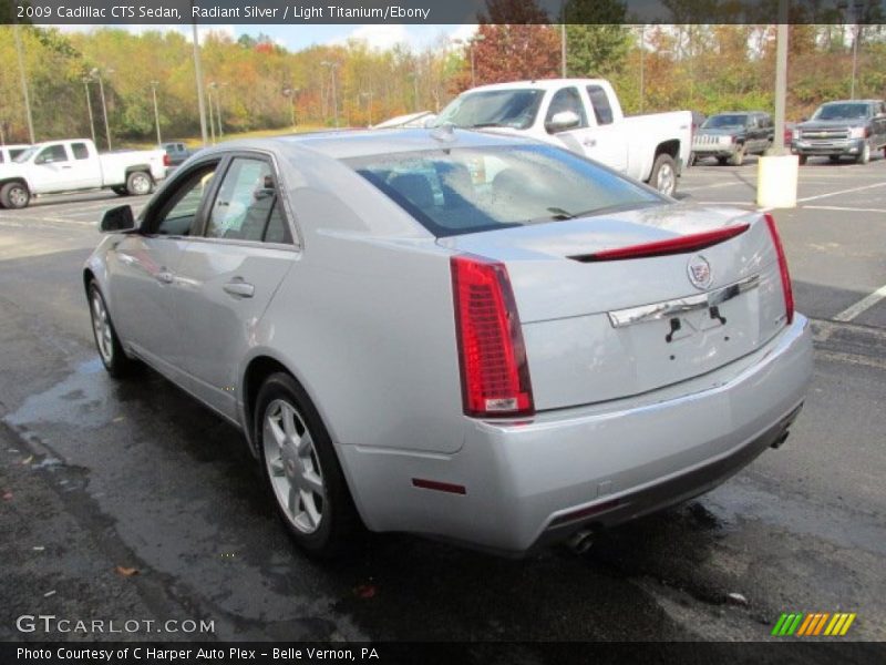 Radiant Silver / Light Titanium/Ebony 2009 Cadillac CTS Sedan