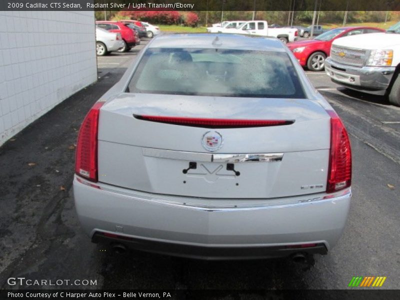 Radiant Silver / Light Titanium/Ebony 2009 Cadillac CTS Sedan