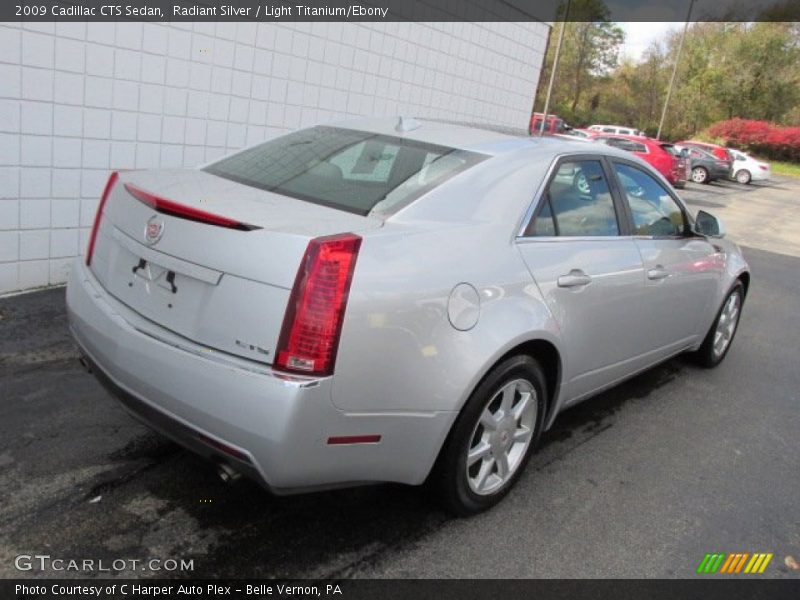 Radiant Silver / Light Titanium/Ebony 2009 Cadillac CTS Sedan