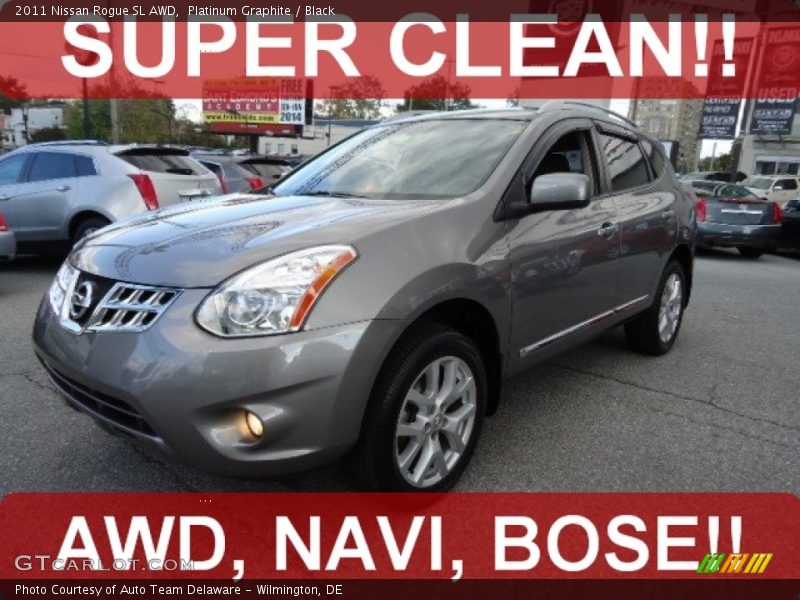 Platinum Graphite / Black 2011 Nissan Rogue SL AWD