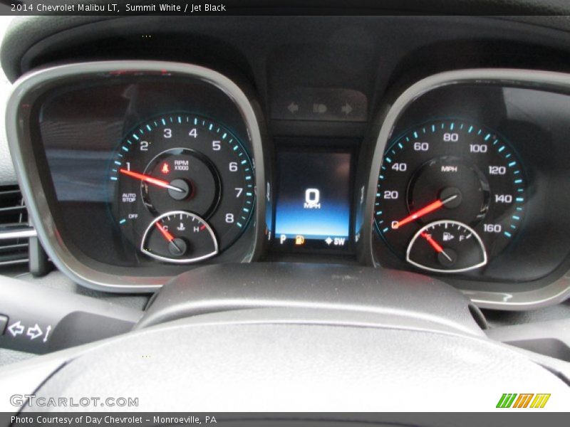 Summit White / Jet Black 2014 Chevrolet Malibu LT