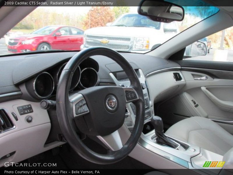Radiant Silver / Light Titanium/Ebony 2009 Cadillac CTS Sedan