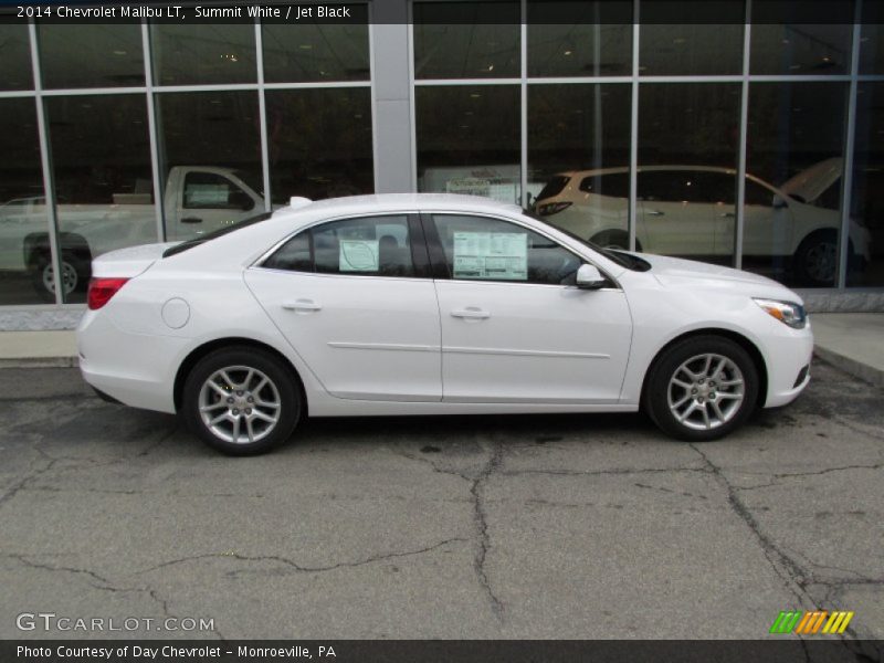 Summit White / Jet Black 2014 Chevrolet Malibu LT