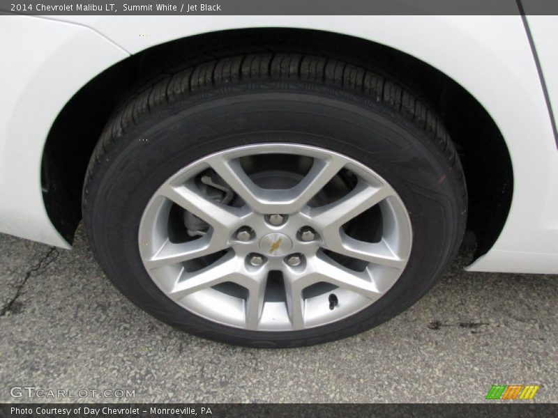 Summit White / Jet Black 2014 Chevrolet Malibu LT