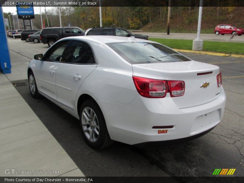 Summit White / Jet Black 2014 Chevrolet Malibu LT