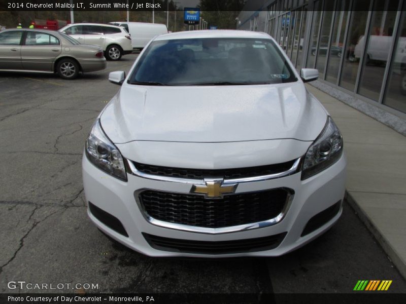 Summit White / Jet Black 2014 Chevrolet Malibu LT