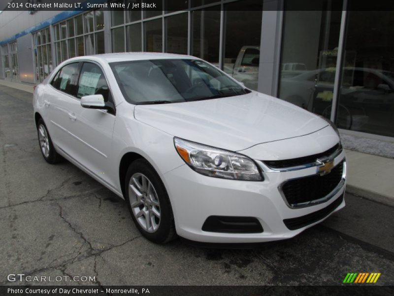 Summit White / Jet Black 2014 Chevrolet Malibu LT