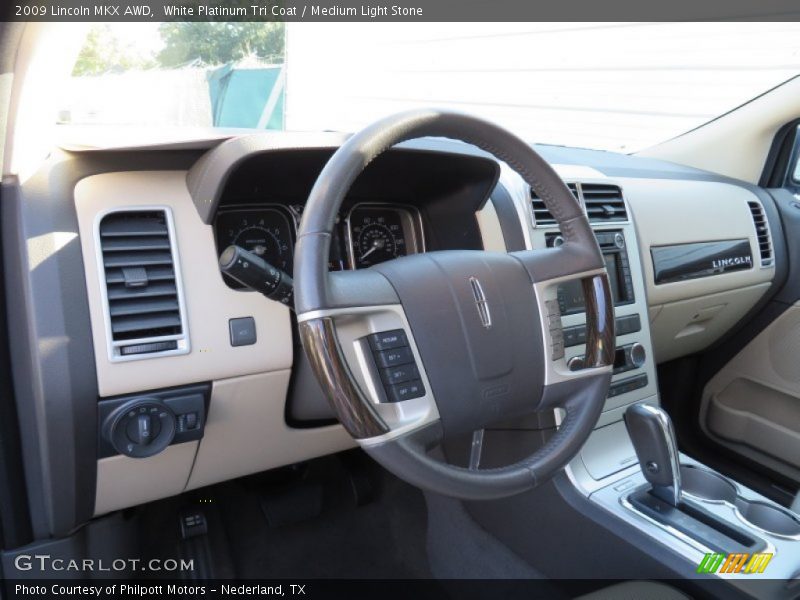 White Platinum Tri Coat / Medium Light Stone 2009 Lincoln MKX AWD