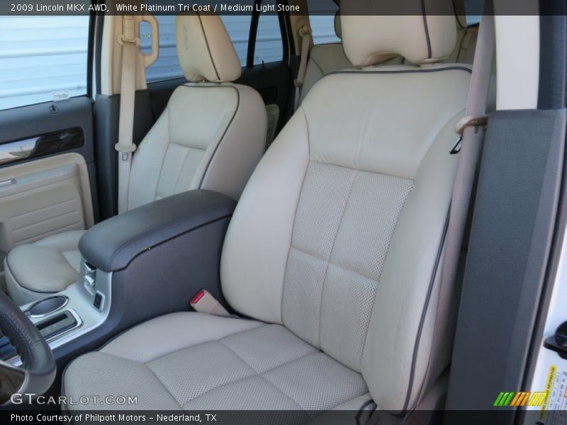 White Platinum Tri Coat / Medium Light Stone 2009 Lincoln MKX AWD