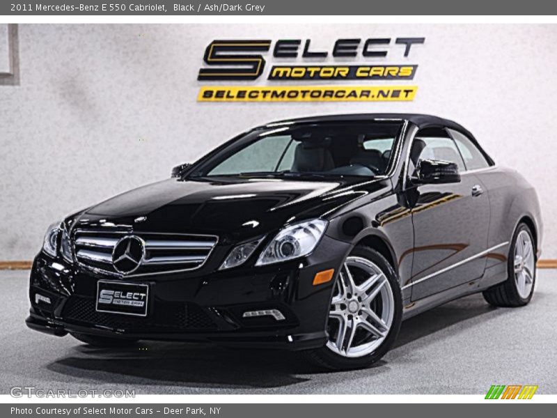 Black / Ash/Dark Grey 2011 Mercedes-Benz E 550 Cabriolet