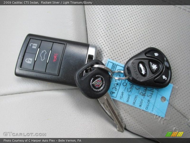 Radiant Silver / Light Titanium/Ebony 2009 Cadillac CTS Sedan